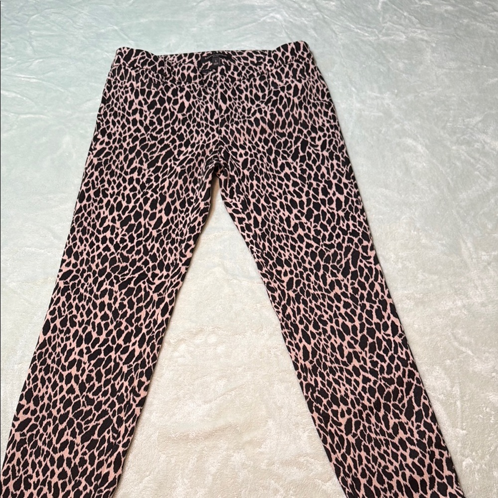 Chic Animal Print Trousers